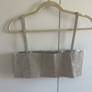 Breathtaking Crop Silver White Fox Boutique
